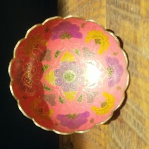 VINTAGE Indian ANNOINTING Metal Copper Bowl